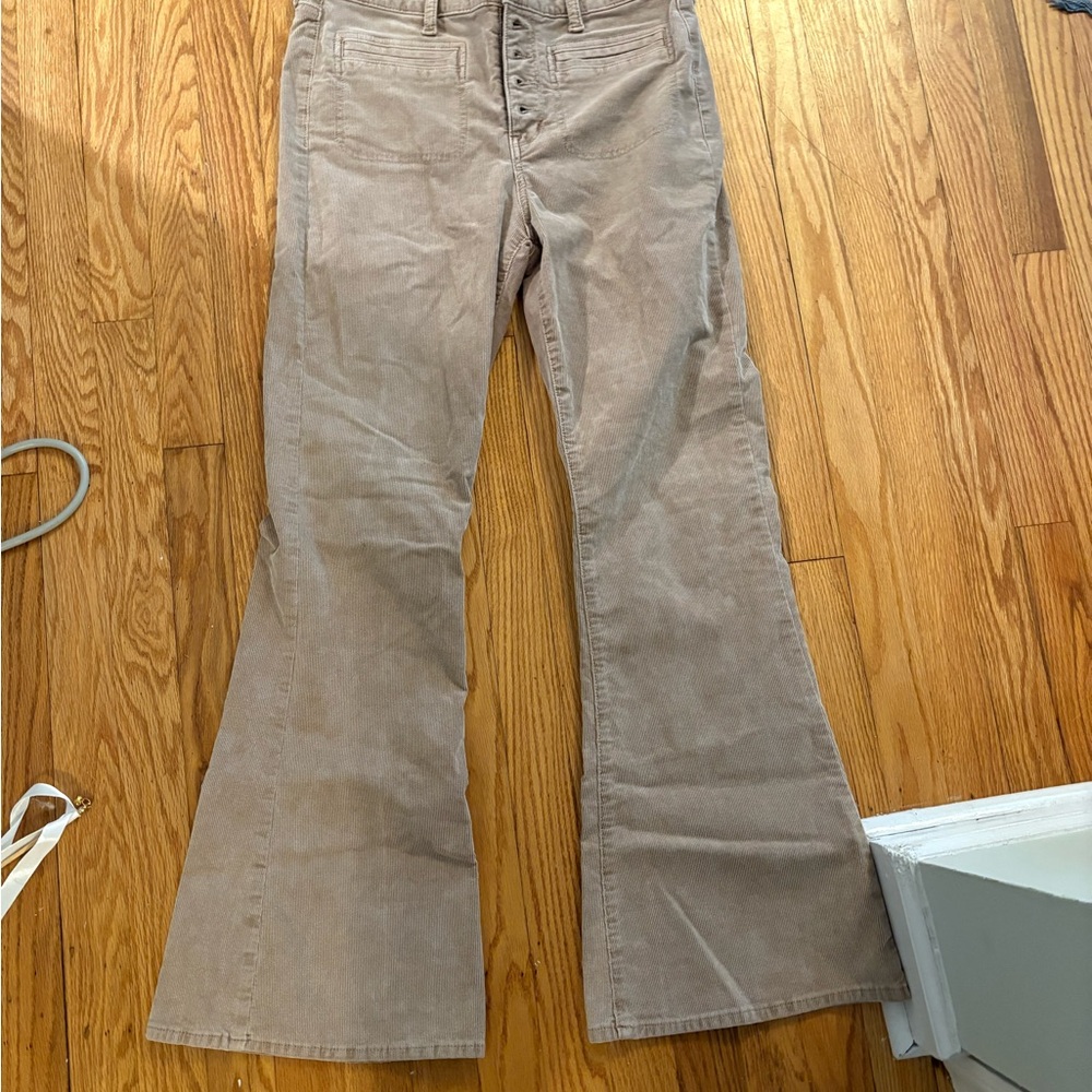 American Eagle Tan Boot Cut Corduroy Pants